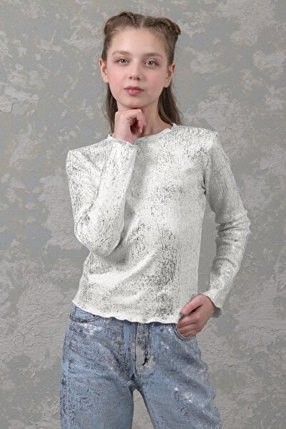 Mojo Bebek Mojo Girl's 9-14 Years Old Girl's Foil Body 0380 White