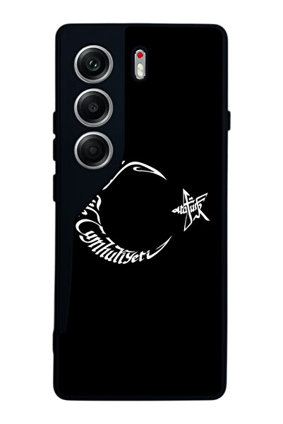 TECNO حافظة متوافقة مع هاتف Camon 40 باللون الأسود غير اللامع - سيليكون ناعم،...