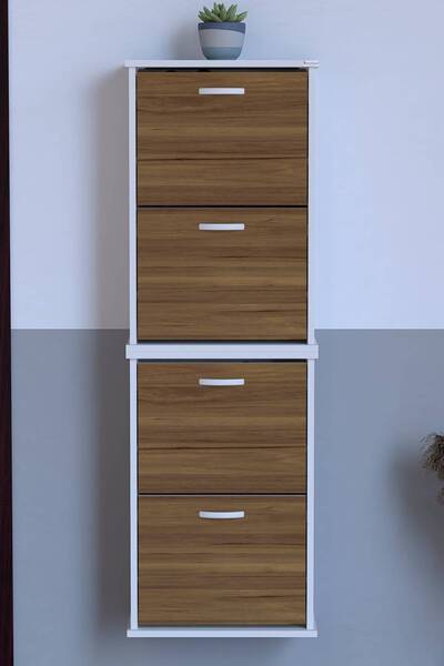 Lina Vella Home UMAY' 2 Li Asma Kapı Önü 52 x 156 x 25,5 cm’ lik 4 Düşer Kapa...