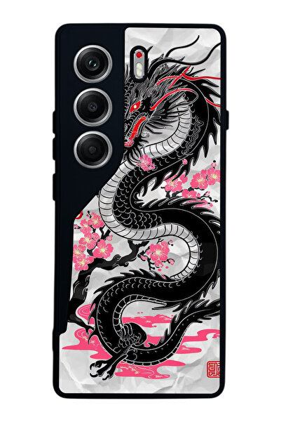 TECNO حافظة متوافقة مع هاتف Camon 40 باللون الأسود غير اللامع - سيليكون ناعم،...