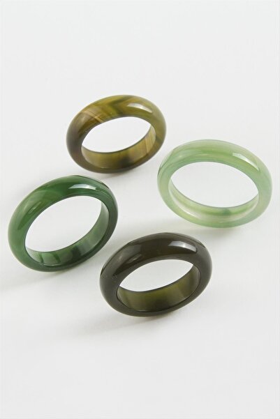 ZERO LAND Nrzsnt Agate (03156) Natural Stone Ring-Green