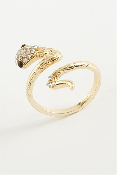 ZERO LAND Nrzsnt Snake (03143) Ring with Stone-Yellow
