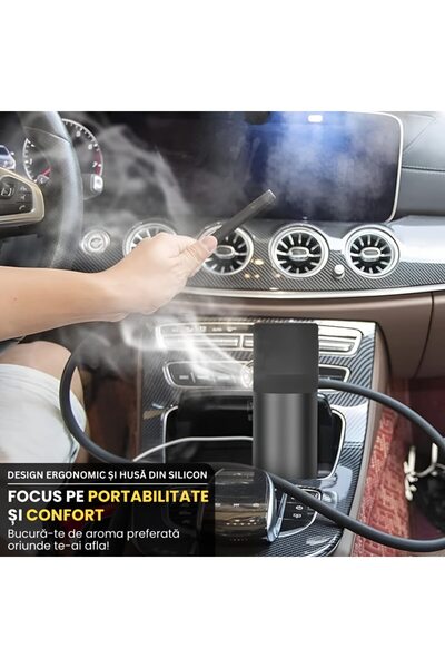 MRG Portable Hookah M1197, Mini Shisha with 1 Hose, 400ml, Black