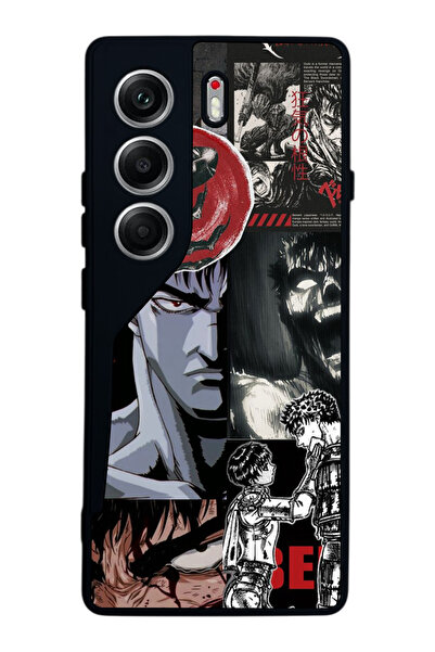 TECNO حافظة متوافقة مع هاتف Camon 40 باللون الأسود غير اللامع - سيليكون ناعم،...