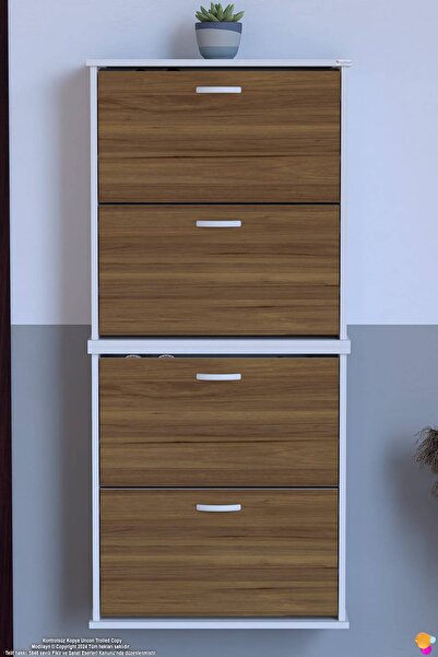 Lina Vella Home UMAY' 2 Li Asma Kapı Önü 72 x 156 x 25,5 cm’ lik 4 Düşer Kapa...