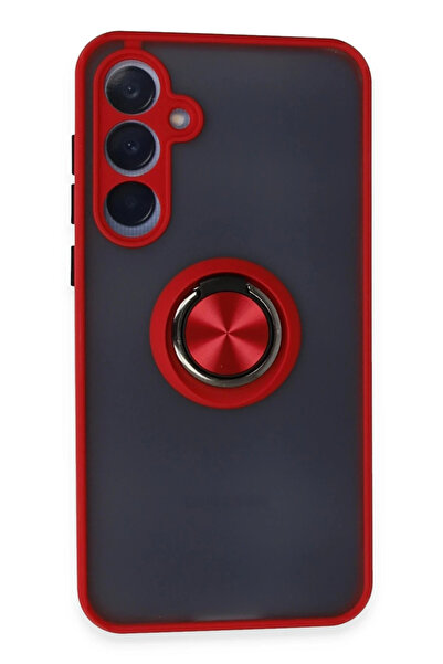 NewFace Nrzsnt Samsung Galaxy A35 5g Case Montreal Ringed Silicone Cover (04019) - Red