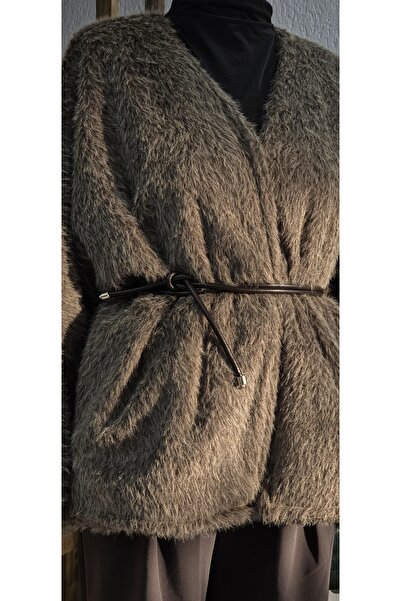 NANTİREA Feather Belt Detailed Jacket