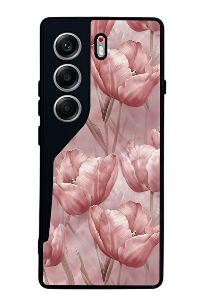 TECNO حافظة متوافقة مع هاتف Camon 40 باللون الأسود غير اللامع - سيليكون ناعم،...