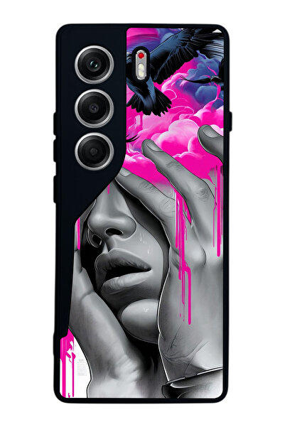 TECNO حافظة متوافقة مع هاتف Camon 40 باللون الأسود غير اللامع - سيليكون ناعم،...