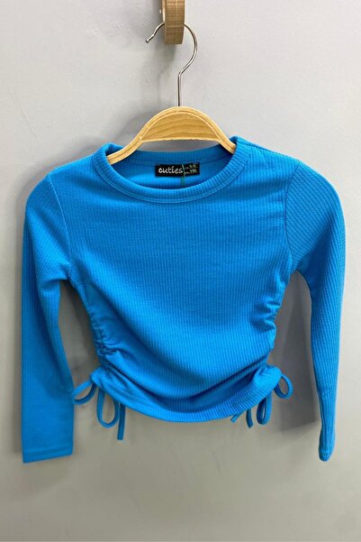 Cuties Mojo girl side ruched bodysuit 3504 light blue