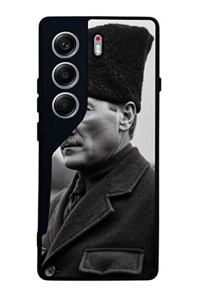 TECNO حافظة متوافقة مع هاتف Camon 40 باللون الأسود غير اللامع - سيليكون ناعم،...