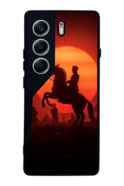 TECNO حافظة متوافقة مع هاتف Camon 40 باللون الأسود غير اللامع - سيليكون ناعم،...