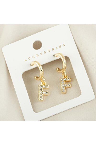 ZERO LAND Nrzsnt Letter New Season Metal (01315) Stone Earrings-F