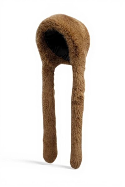 Moda Biçer Plush Warm Scarf Beanie New Trend