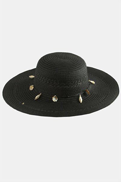 ZERO LAND Nrzsnt Seashell (04249) Straw Hat-Black