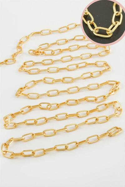 ZERO LAND Nrzsnt 9 mm Oval Chain (11003) 1 Meter-Yellow