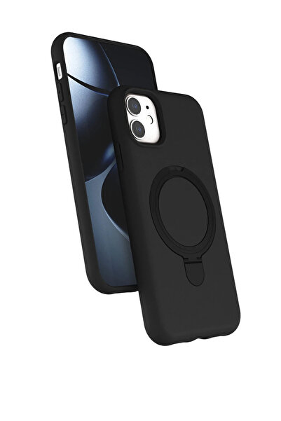 NewFace Nrzsnt Apple iPhone 11 Regal Magsafe Stand Cover (10720) - Black