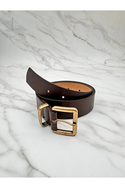 EMR Official Cureaua de damă cu cataramă antică pătrată, curea pentru pantalo...