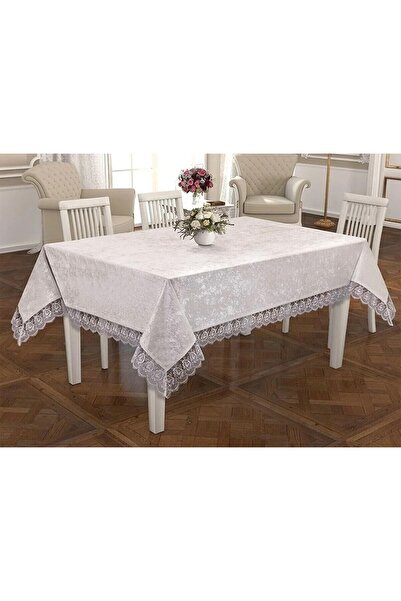 Madamca Despina French Guipure Luxury Velvet Tablecloth 160*220