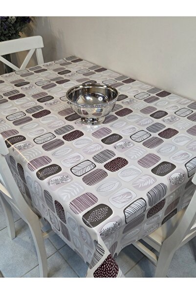Başak Ev Tekstili Fiber Pvc Tablecloth – Modern, Durable, Wipeable, and Stylish Appearance