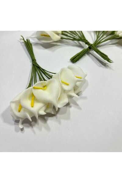 Fest 20 Adet Yapay Beyaz Gala Çiçeği Bebek Lohusa Düğün Nİşan Tüm Süslemeleriniz için