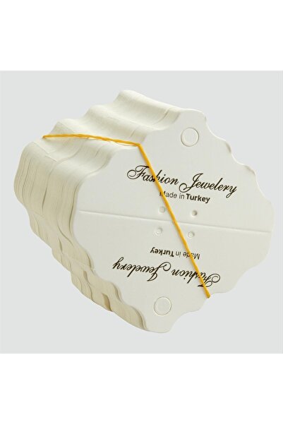 ZERO LAND NRZSNT Ζιγκ-ζαγκ (134217) Κάρτα Κολιέ-Λευκό