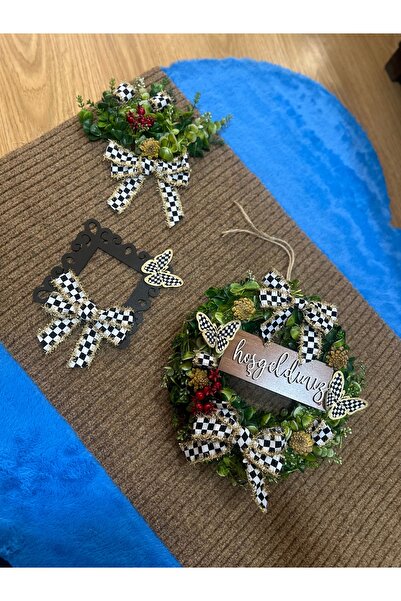 Marrone Set of 3 Large Size Floor Mats 100*50 cm Door Decoration Socket Frame