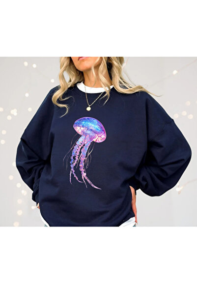 Tubinyoo سترة دينيزاهي مطبوع 3 ذات الرقبة الدائرية ذات الثلاثة خيوط