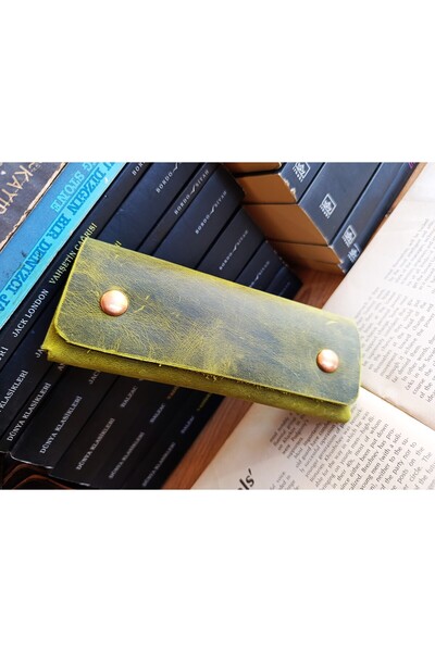 Mahfuz Crazy Real Leather Fully Handmade Pen Holder Pen Case for Your Special...