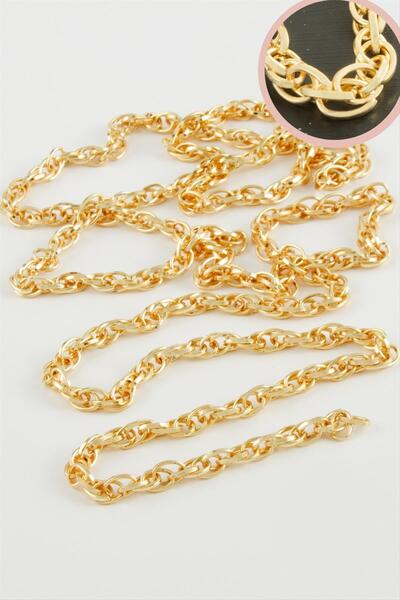 ZERO LAND Nrzsnt 5 mm Oval Chain (10959) 1 Meter-Yellow