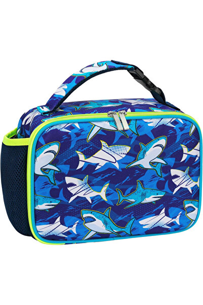 WAWSAM Geanta termoizolanta pentru alimente, ideala pentru copii, cu model rechini, 26x19x10 cm