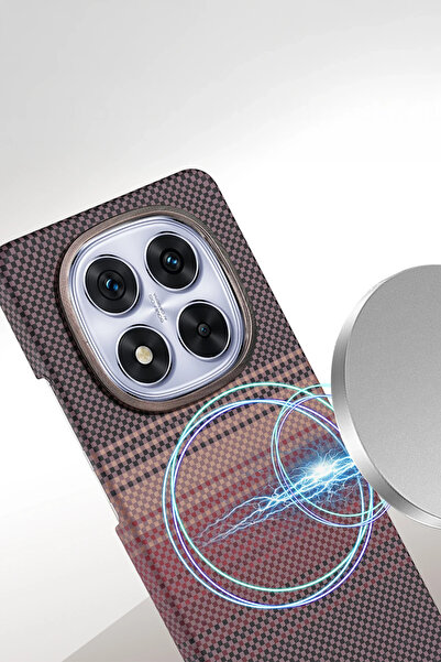 NewFace Nrzsnt Xiaomi Redmi Note 14 Pro Plus Vega Magsafe Cover (11855) - Red