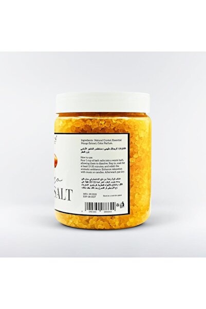 MEDSPACLINIC Mango Bath Salt, Natural Sea Salt for Aromatherapy Foot and Body Soak, Relaxing Spa Tre