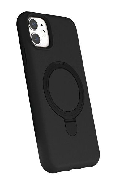NewFace Nrzsnt Apple iPhone 11 Regal Magsafe Stand Cover (10720) - Black
