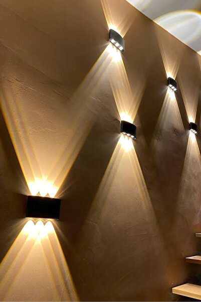 LED LEVEL Pilli Siyah Kasa Haiti Aplik Banyo Salon Ayna Üstü Led Aydınlatma G...