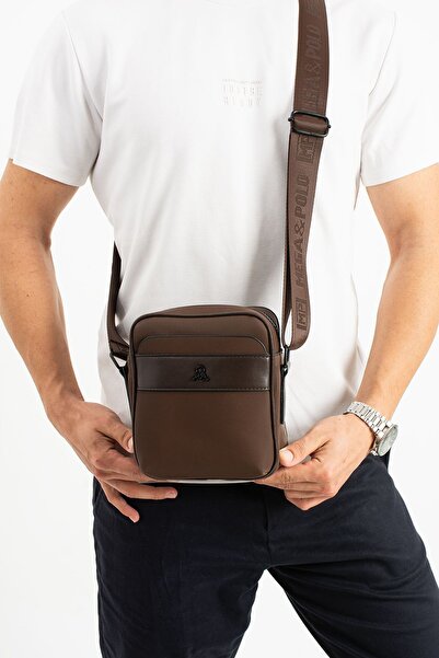 H&D COLLECTİON Men's Casual Sports Travel Crossbody Bag Satin Fabric Water Repellent Lightweight Shoulder Chest Bag