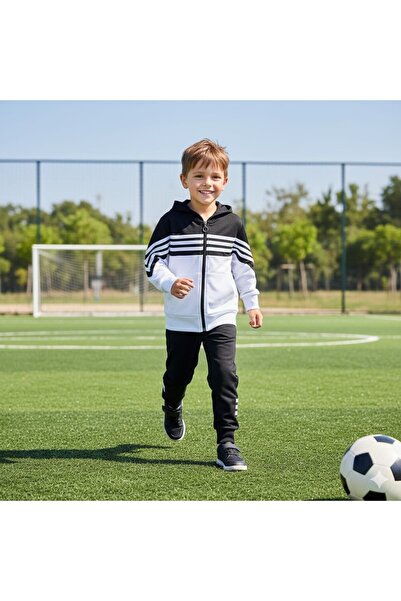 esmacamoda Tracksuit Set Boys Black Color Model