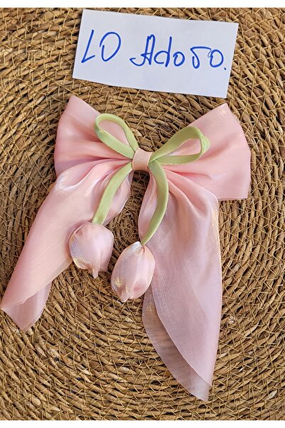 LO ADORO 1 قطعة مشبك شعر على شكل فيونكة التوليب بتصميم كوري عصري إكسسوار للشعر