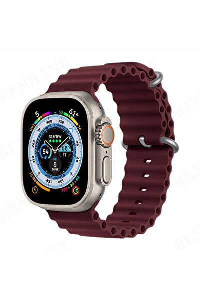 ceptego ساعة أبل المتوافقة مع السلسلة 1/2/3/4/5/6/se/7/8/9 S10-11 و42-45-44-49 ملم سوار سيليكون أوشن لوب