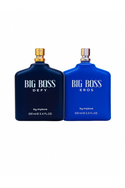 BIG BOSS Defy ve Eros Kalıcı Erkek Parfüm 2'li Set (2x100ml)