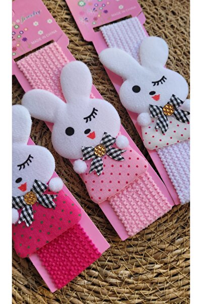 LO ADORO 3 штуки дитячі резинки для волосся з кроликом і бантиком, підходять ...