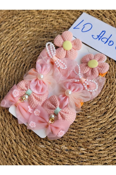 LO ADORO 10 штук бантиків з камінцями для дівчаток, набір з 10 штук, зелений,...