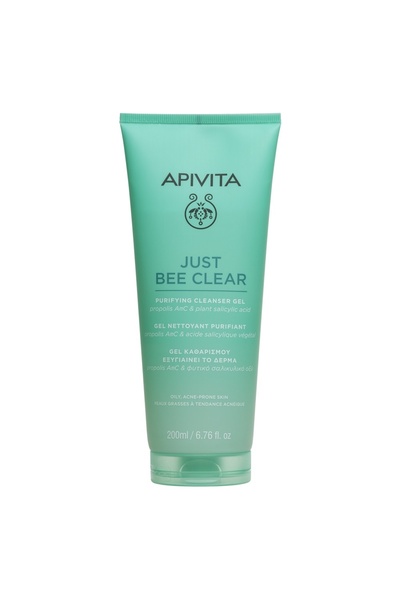 Apivita Gel de curățare pentru ten gras și predispus la acnee Just Bee Clear ...