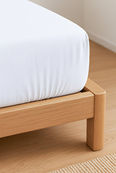 PureText |   Purecomfort |   100% Cotton Ranforce Double Elastic Fitted Sheet |   160X200 |   White