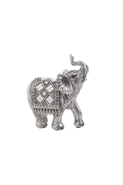 inart Elephant resin decoration Antique Silver 12 cm x 13 cm