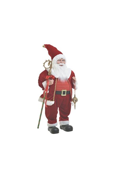 inart Santa Red White cu sceptru 80 cm