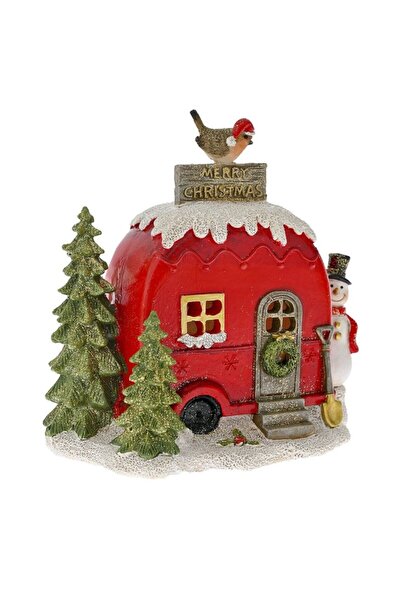 Iliadis Alexandros Decoratiune din rasina cu lumina Camper Christmas 15 cm x ...