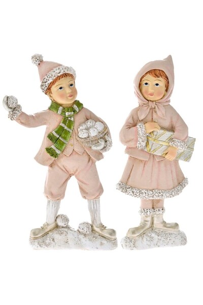 Iliadis Alexandros Set cuplu din rasina 9 cm x 19 cm