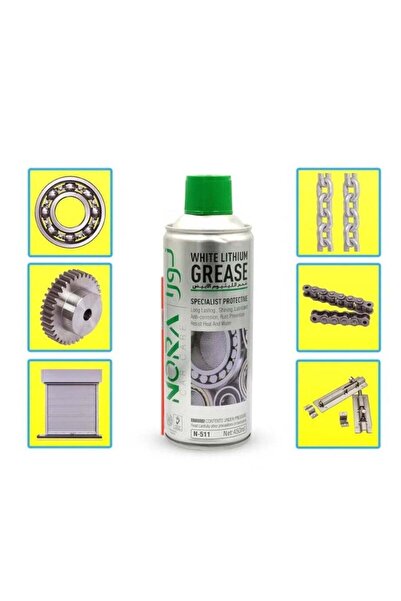 Nora White Lithium Grease 450 ml for Corrosion Protection and Lubrication - N...