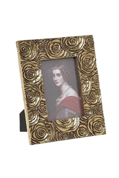 inart Rama foto din rasina Roses Antique Golden 13 x 18 cm